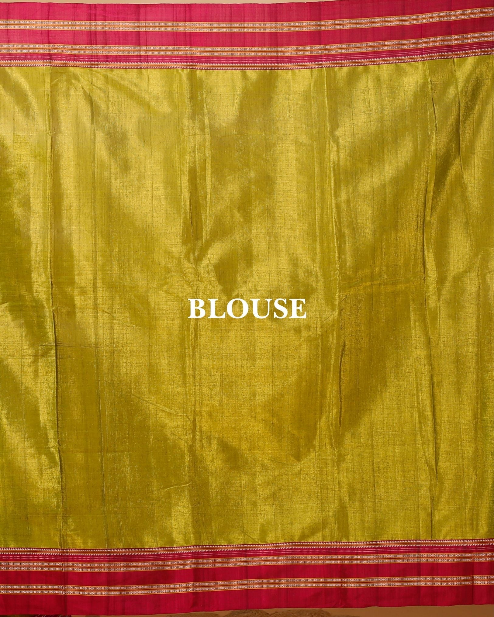 Ziyorah| Ilkal Handloom Cotton Silk Saree Olive Green Color With Running Blouse