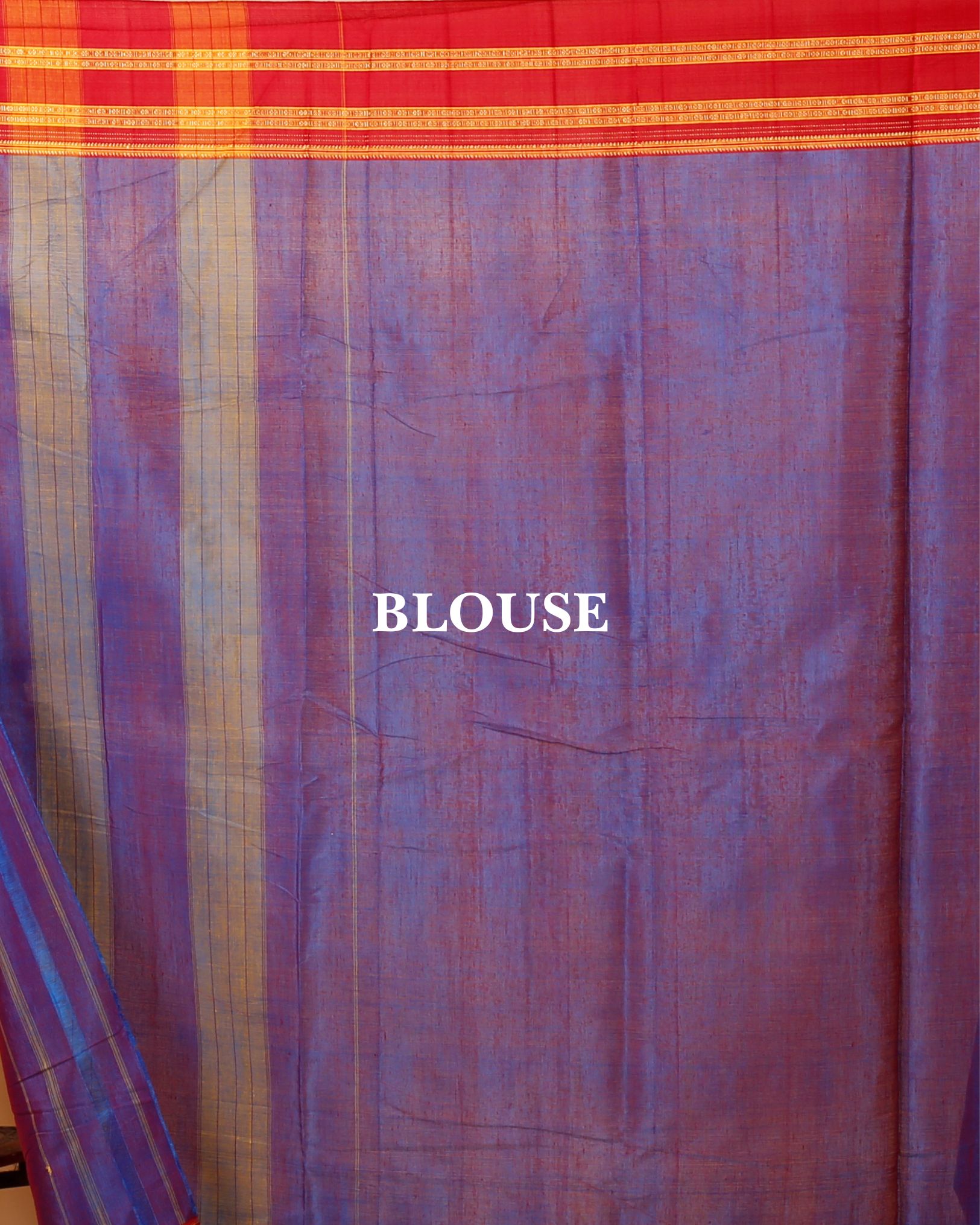 Ziyorah| Ilkal Handloom Cotton Silk Saree Faded Purple Color With Running Blouse