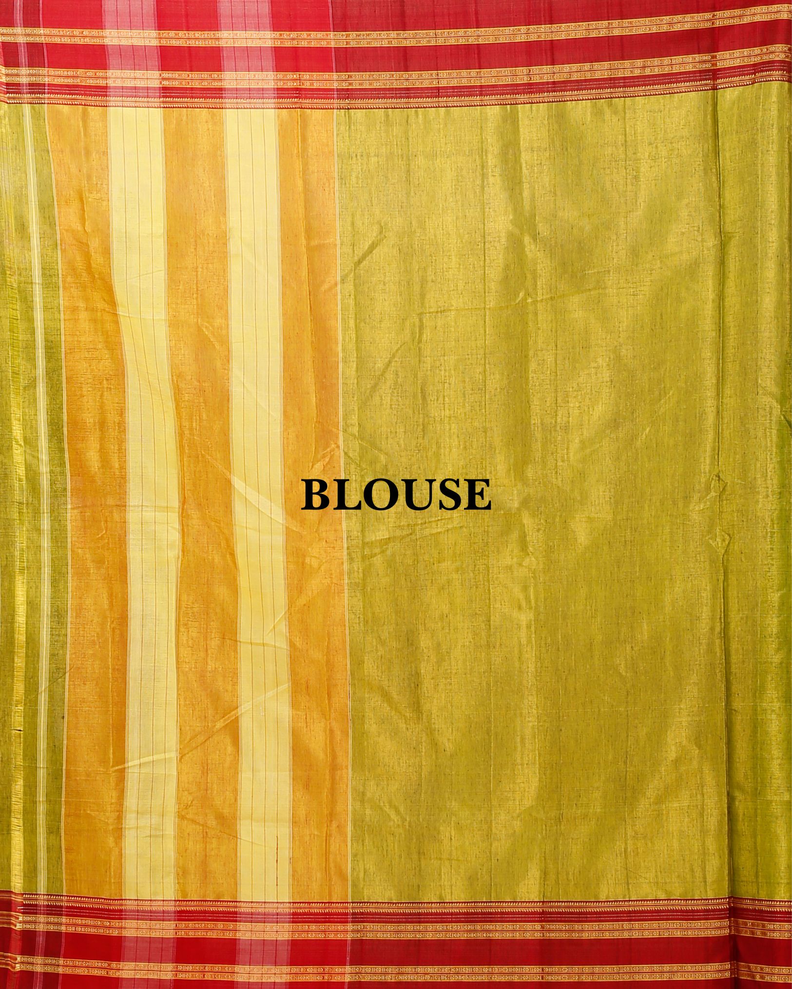 Ziyorah| Ilkal Handloom Cotton Silk Saree Mustard Yellow Color With Running Blouse