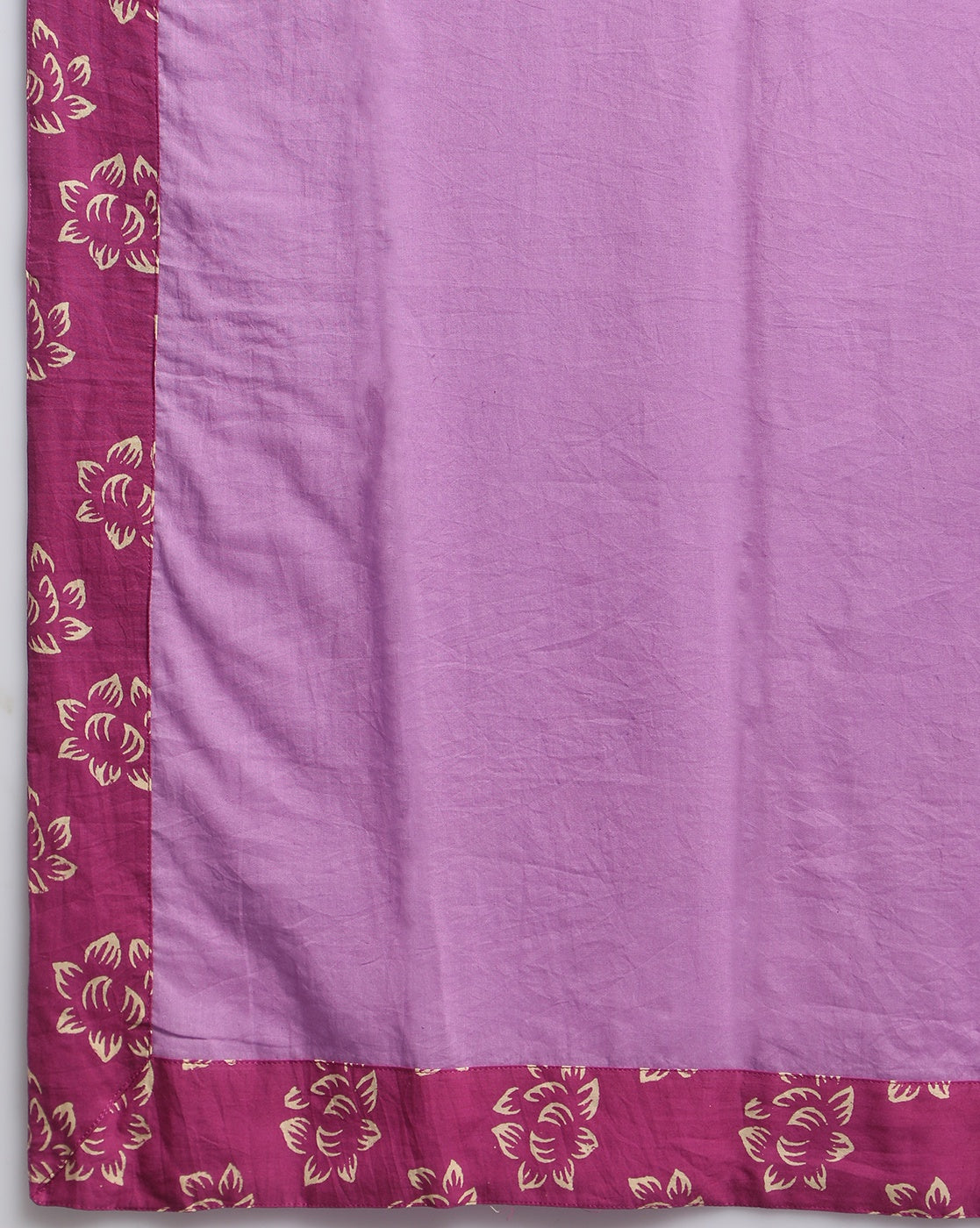 Ziyorah | Blockprinted Cotton Pink Stitched Lehanga